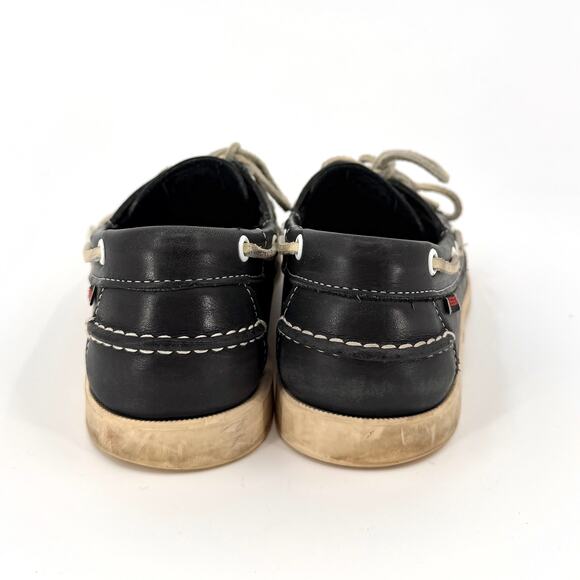 Sebago Navy Blue Genuine Leather Docksides Boat Shoes main image 7